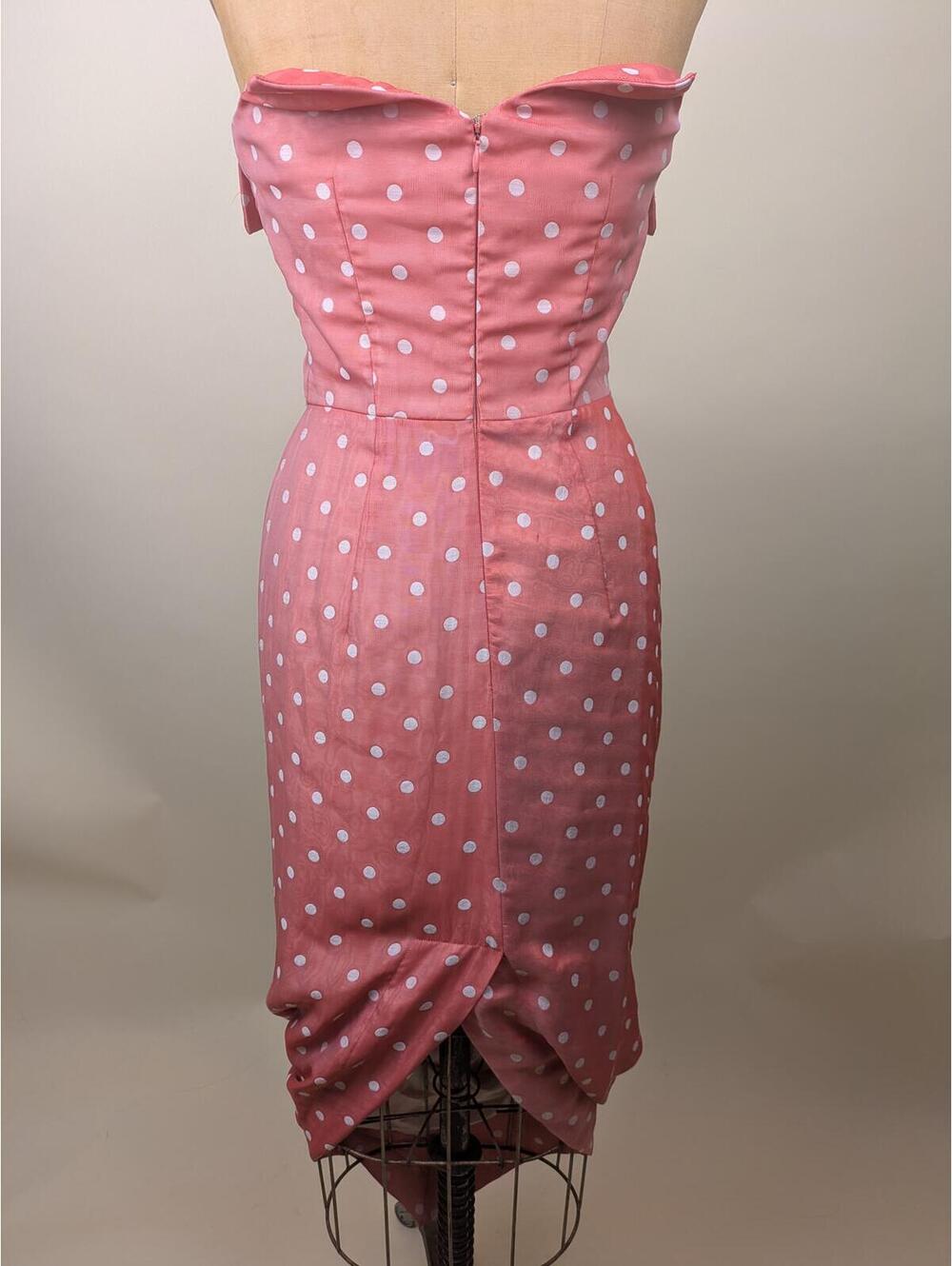 2010's vivienne westwood red label pink polka dot corset dress - Picture 6 of 9